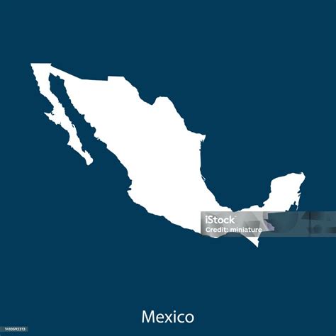 Mexico Map Stock Illustration Download Image Now Abstract Art