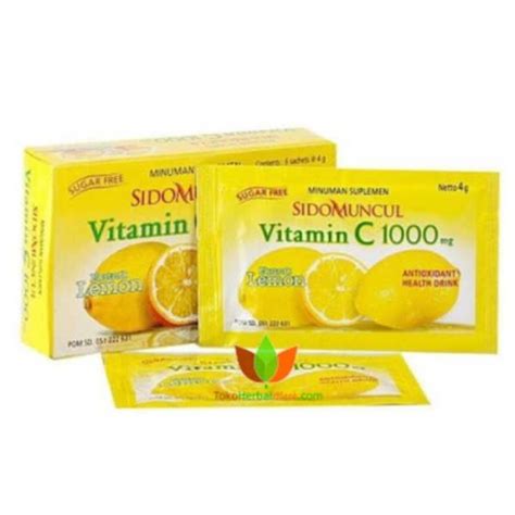 Jual VITAMIN C 1000MG SIDOMUNCUL SACHET Shopee Indonesia