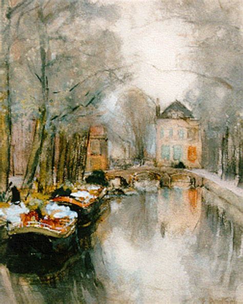 Floris Arntzenius Watercolours And Drawings Prev For Sale Barges