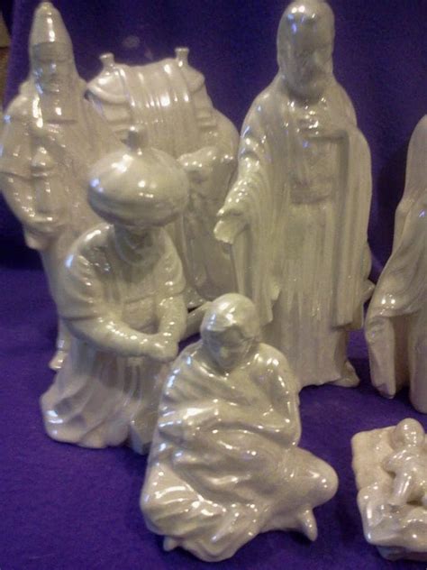 Arts Duncan Christmas Ceramic Nativity Piece Set To Ceramic