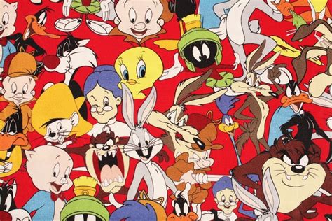 Baby Looney Tunes Tweety Bugs Bunny Sylvester Fabric Made In