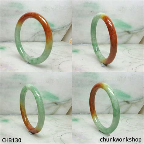 Multi color jade bangle – Churk Work Shop