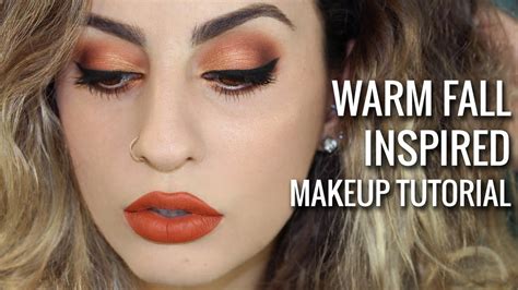 Warm Fall Inspired Makeup Tutorial YouTube