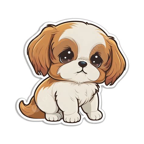 Adesivo Cachorro Desenho Animado Ilustração Filhote De Cachorro Png