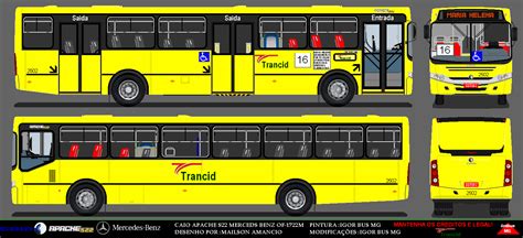 Nibus Desenhos Mg Caio Induscar Apache S Empresa Trancid Carro