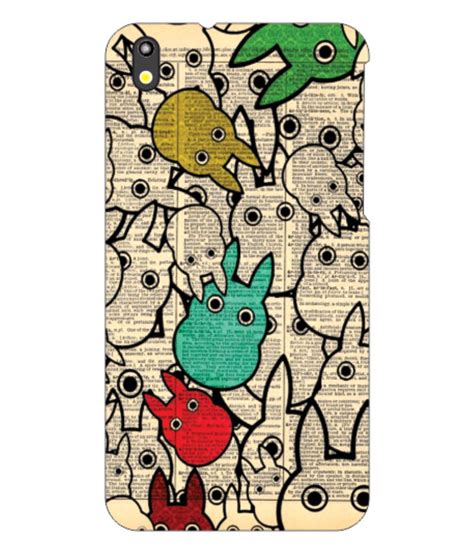 Printland Back Cover For Htc Desire Toonic Multicolor Printed