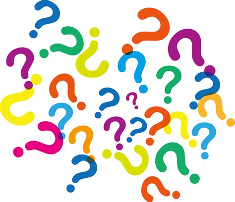 Download Colorful Question Marks Png Question Marks Background Png