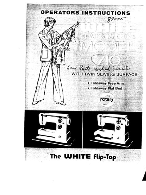 White 710 Sewing Machine Instruction Manual | PDF