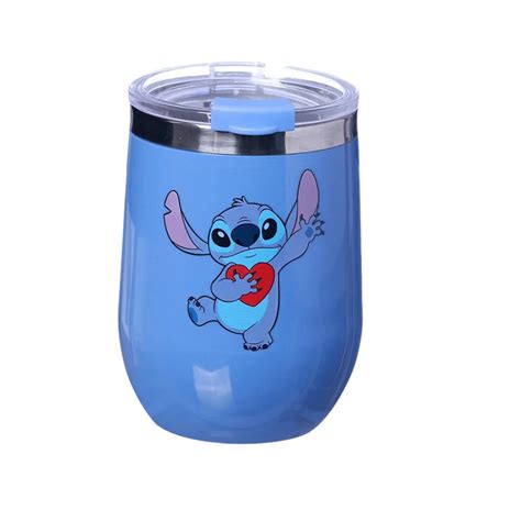 Copo Stitch Semi T Rmico Azul Ml Tampa Oficial Disney