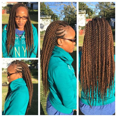 Ghana Braids With Havana Twists Using Cuban Twist Hair Cuban Twist Hair Havana Twist Cool