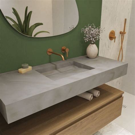 Perseus Deep Corian Double Wall Hung Washbasin Discover More