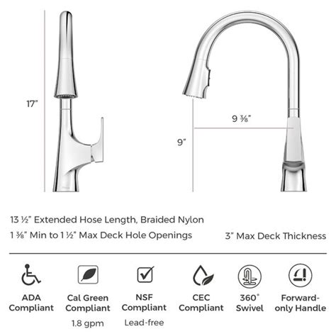 Pfister Norden 1 Handle Pull Down Kitchen Faucet And Reviews Wayfair