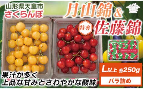 《先行予約》【山形の極み】さくらんぼ月山錦・佐藤錦 各250g バラ詰 F2y 5212 山形県｜ふるさとチョイス ふるさと納税サイト