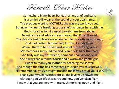 Thoughtful Funeral Poems Swanborough Funerals Funeral Poems Mom Poems Funeral Poems For Mom