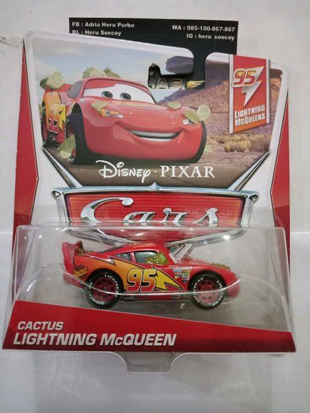 Jual MATTEL DISNEY PIXAR CARS ORIGINAL CACTUS LIGHTNING McQUEEN Di