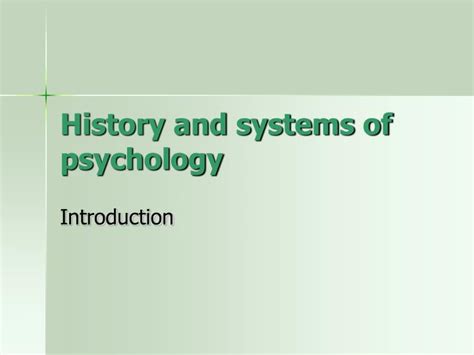 Ppt History And Systems Of Psychology Powerpoint Presentation Free