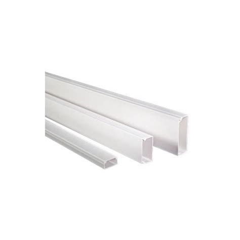 Canaleta Pared 39x19 Blanco SATRA Con Adhesivo Capacidad 10 Cables 2 Metros