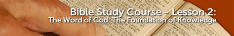 word  godthe foundation  knowledge