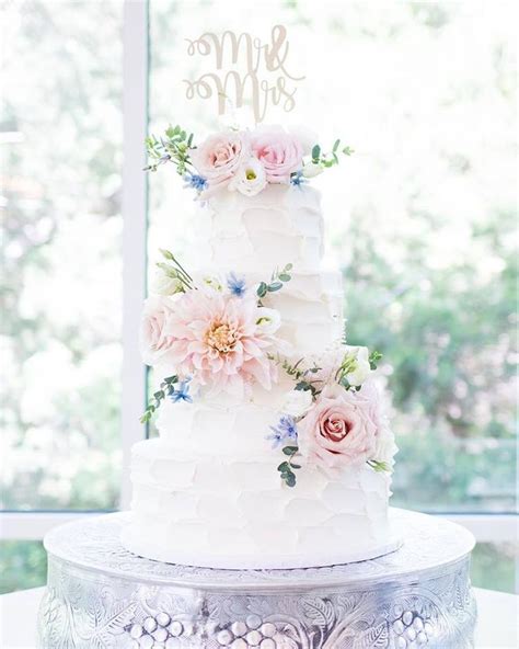 Custom Cakes The Flour Shop Bakery Floral Wedding Cake Custom Cakes