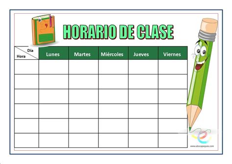 Plantilla De Horario Semanal Word Food Hot Sex Picture