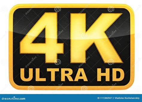 4k Ultra Hd Logo Stock Illustration | CartoonDealer.com #111386947