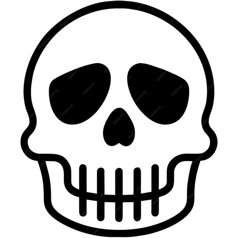 Premium Vector Skull And Crossbones Icon