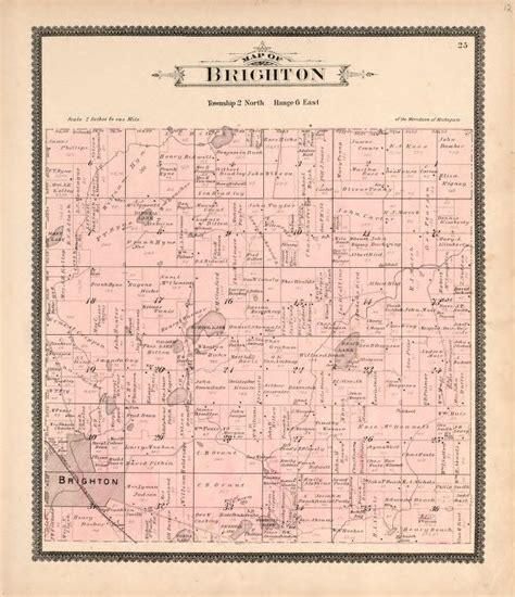 Map Available Online 1895 Standard Atlas Of Livingston County