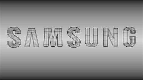 Samsung logo 3D Model OBJ 3DS FBX BLEND DAE MTL | CGTrader.com