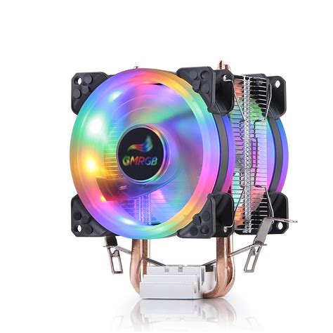 Cpu Cooler 3 Pinos GMF 202 Rgb Pc Silencioso Intel Lga 775 1200 1150