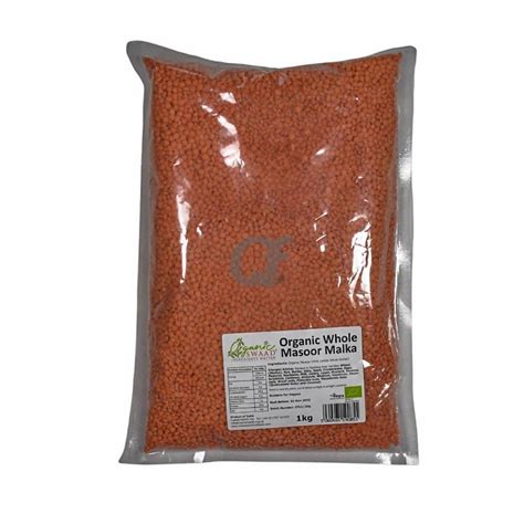 Swaad Organic Whole Masoor Malka 1kg