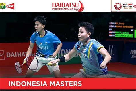 Jadwal Final Indonesia Masters 2022 Hari Ini Fajar Rian Dan Apriyani