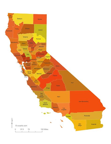 California State Maps: Counties (All 58 California Counties)