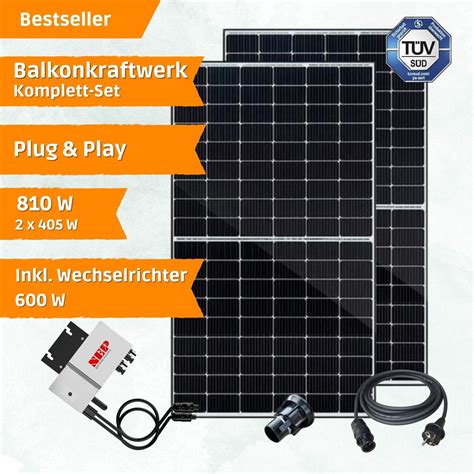 HEGA Solaranlage Photovoltaikanlage Balkonkraftwerk 600W Photovoltaik