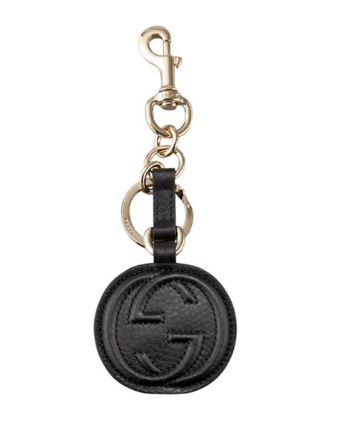 Gucci Interlocking Gg Leather Key Ring