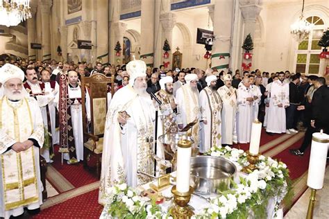 الاحتفال بعيد الغطاس والبابا يترأس القداس المصري اليوم