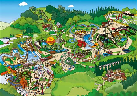 Parkplan Freizeitpark Fort Fun Abenteuerland