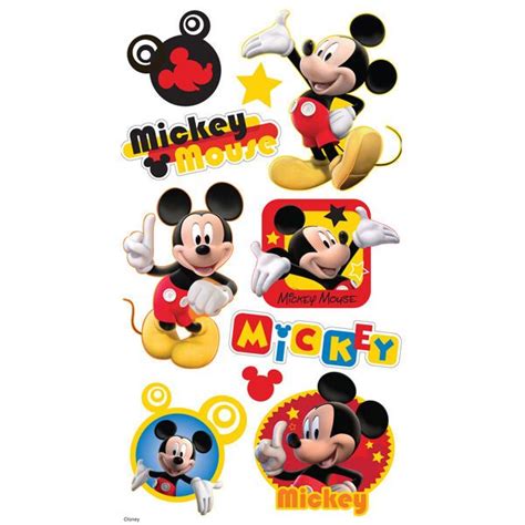 Disney Mickey Mouse Puffy Dimensional Stickers Ek Success Dmfpf Stars