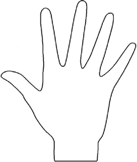 Hand Template | Hand outline, Body template, Hand henna