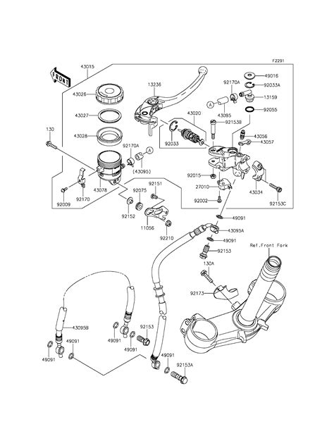 Maitre Cylindre Av Pour Ninja Zx R Zx Edf Blanc Esprit Kawasaki