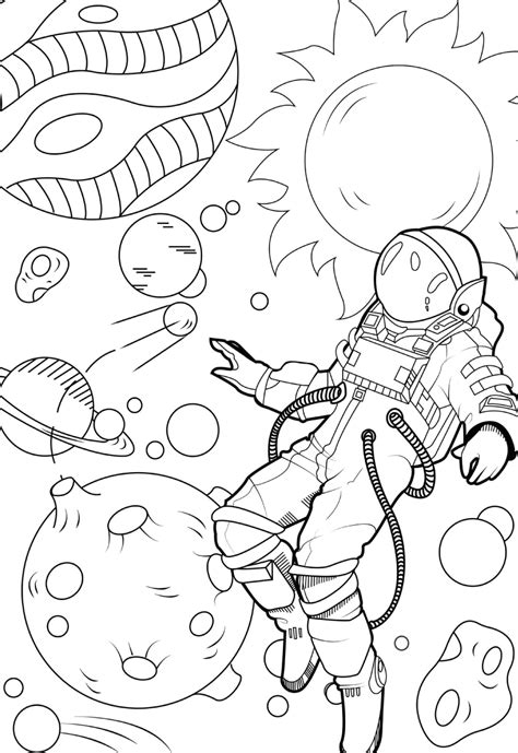 Astronaut Coloring Pages Printable for Free Download