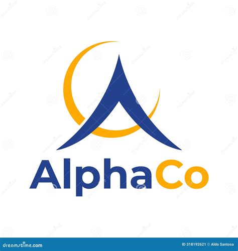 Alpha Logo Symbol In Flat Modern Style Stock Vector Illustration Of Cyber Company 318192621