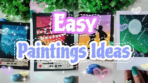 Easy Paintings Ideas For Beginners🎨easy Pinterest Paintings Ideas🦋