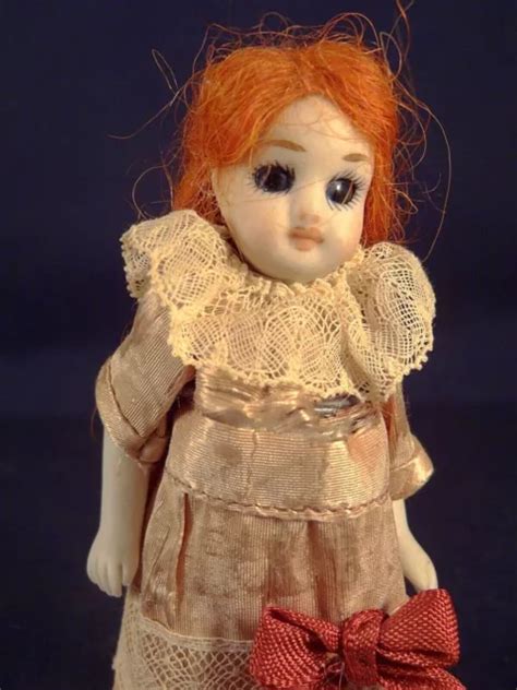 Ancien Jouet Mignonette Petite Poup E Biscuit Yeux Verre Ann Es