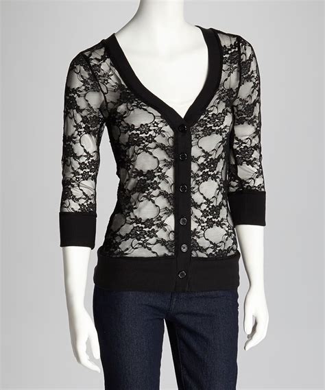 Black Lace Cardigan Perfect To Wear Over A Cute Tank Black Lace