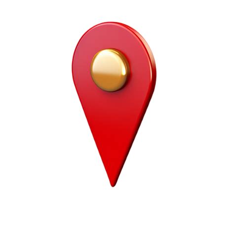 Ai Generated 3d Render Red Map Pointer 34554227 Png