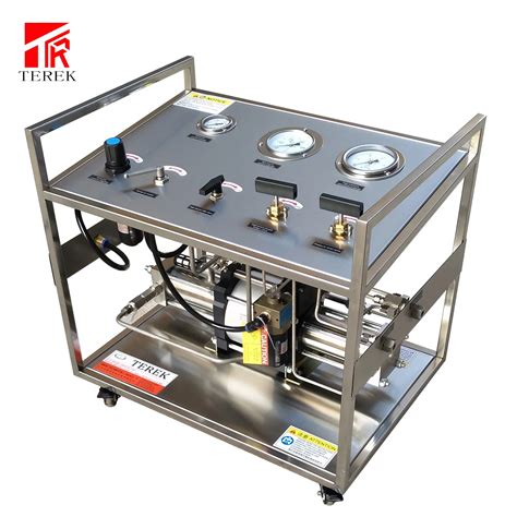 Terek Brand Pneumatic Nitrogen Gas Booster Pump Pressurized Control Bench Lpg Filling Pump Gas