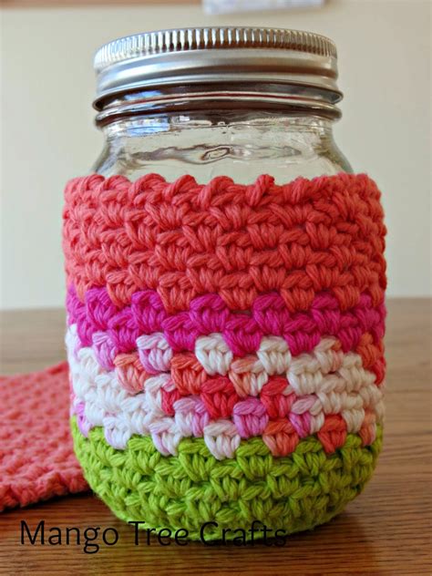 Free Mason Jar Cozy Crochet Pattern