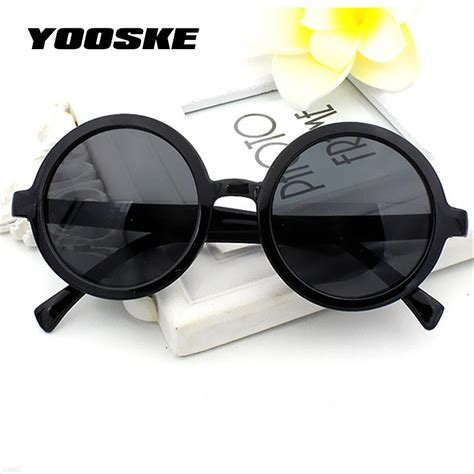 Yooske Vintage Small Round Sunglasses Women Men Classic Retro Coating