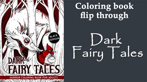 Dark Fairy Tales Horror Coloring Book By Crook Crook Flip Through