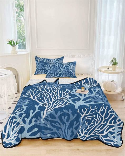 Amazon T H Xhome Quilt Set King Size Pieces Quilted Bedspread